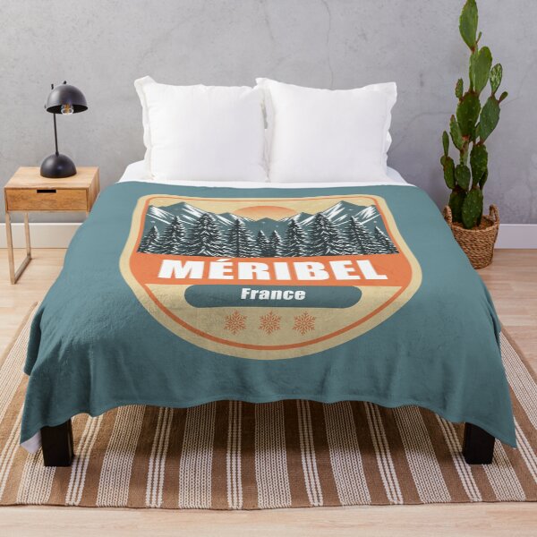 Item preview, Méribel France – Snowy Mountain Winter Badge designed and sold by CynthiaGraphics.