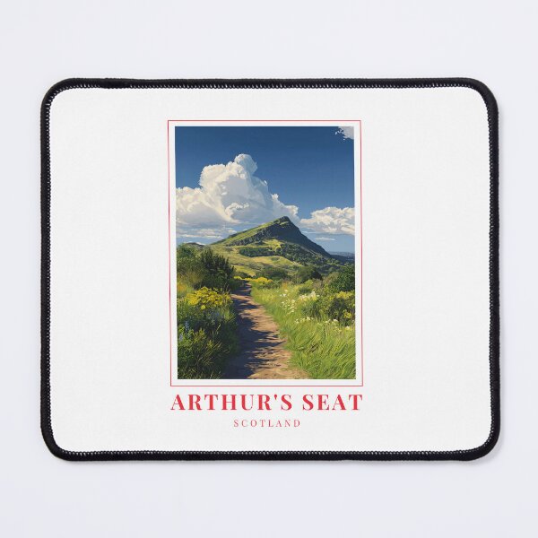 Item preview, Arthur’s Seat Edinburgh Illustration – Extinct Volcano, Holyrood Park & Cultural Landscape designed and sold by MapMyMiles.