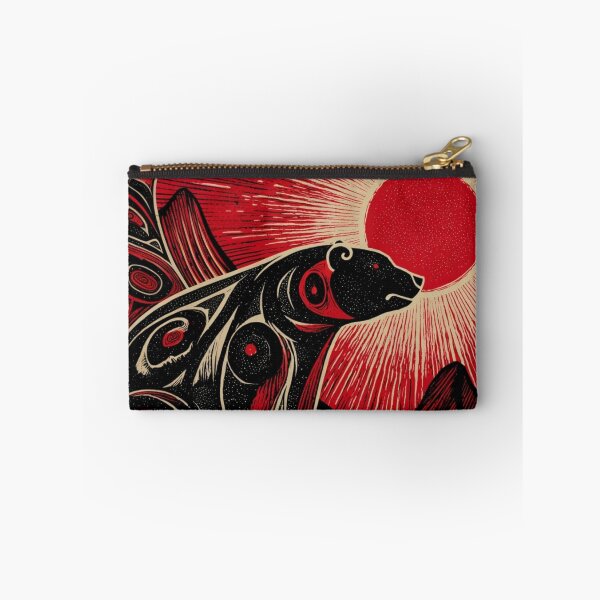 Item preview, Spirit Bear Totem – Northwest Coast Formline Art with Red Sun designed and sold by Alaska Magick.