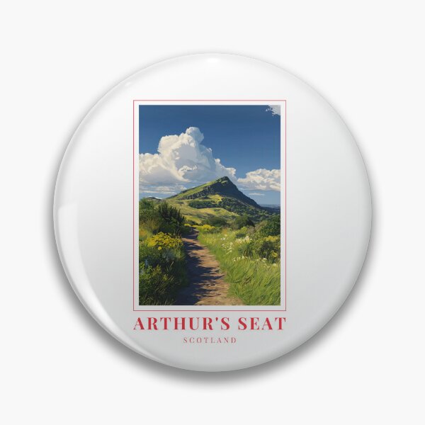 Artikelvorschau, Illustration von Arthur’s Seat in Edinburgh – Erloschener Vulkan, Holyrood Park und Kulturlandschaft entworfen und verkauft von MapMyMiles.