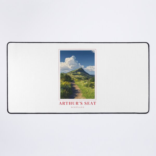 Item preview, Arthur’s Seat Edinburgh Illustration – Extinct Volcano, Holyrood Park & Cultural Landscape designed and sold by MapMyMiles.