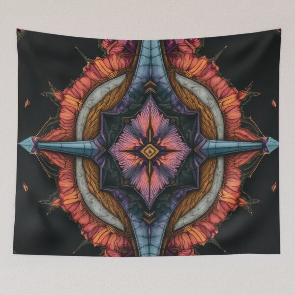 Item preview, Geometric mandala with floral elements designed and sold by Mianku | Für das Leben.