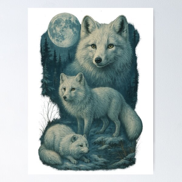 Item preview, Arctic Fox Vintage Northern Wilderness designed and sold by Sturdust.