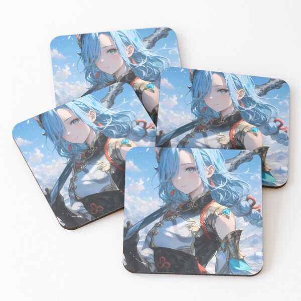 Item preview, Shenhe Genshin Impact Game Girl Waifu Snow Mountain Frost Calm Elegance designed and sold by HumbertoValveno.