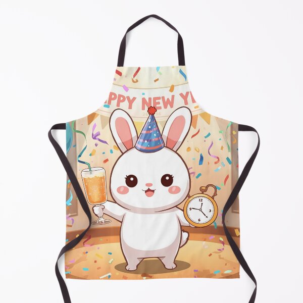 Item preview, Midnight Bunny Countdown – New Year 2026 Celebration Art designed and sold by WildlifeWhimsy.