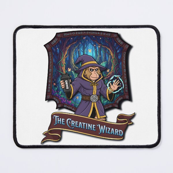 Item preview, The Creatine Wizard | Beak Bros Mythical Gym Collection designed and sold by BeakBros.
