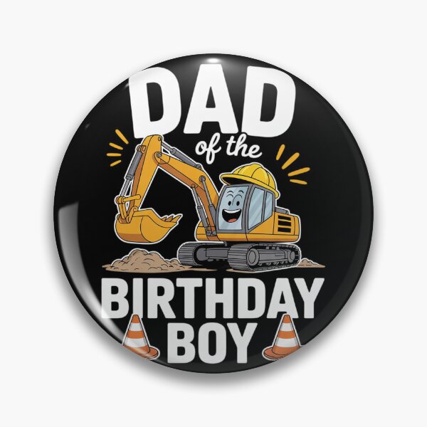 Item preview, Construction Boy's Birthday Party Dad of the Birthday Boy  designed and sold by PowAcademy.
