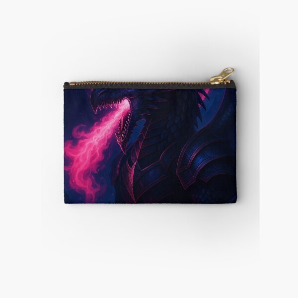 Artikelvorschau, Neonpinkes Drachenposter – Epische Fantasy-Wandkunst, düster-ästhetischer Kreaturendruck entworfen und verkauft von GoldenDreamGallery.