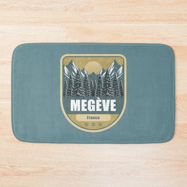 Item preview, Megève France – Snowy Mountain Winter Badge designed and sold by CynthiaGraphics.