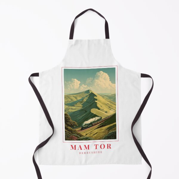 Item preview, Mam Tor Derbyshire Illustration – Shivering Mountain, Great Ridge & Cultural Landscape designed and sold by MapMyMiles.