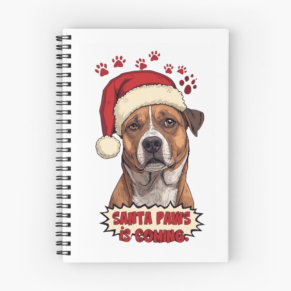 Item preview, Santa Paws Is Coming ver 1 – Cute Winking Dog Christmas Cartoon Design designed and sold by mndesignworx.