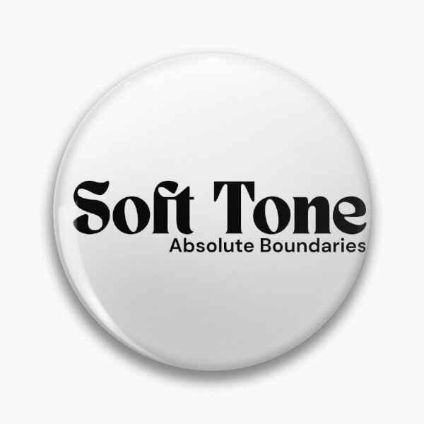Item preview, Soft Tone. Absolute Boundaries. – Minimalist Text Design | Dark Humor Quote | RETL Style designed and sold by RETL.