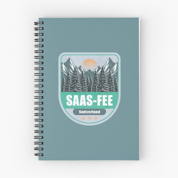 Item preview, Saas-Fee Switzerland – Snowy Mountain Winter Badge designed and sold by CynthiaGraphics.