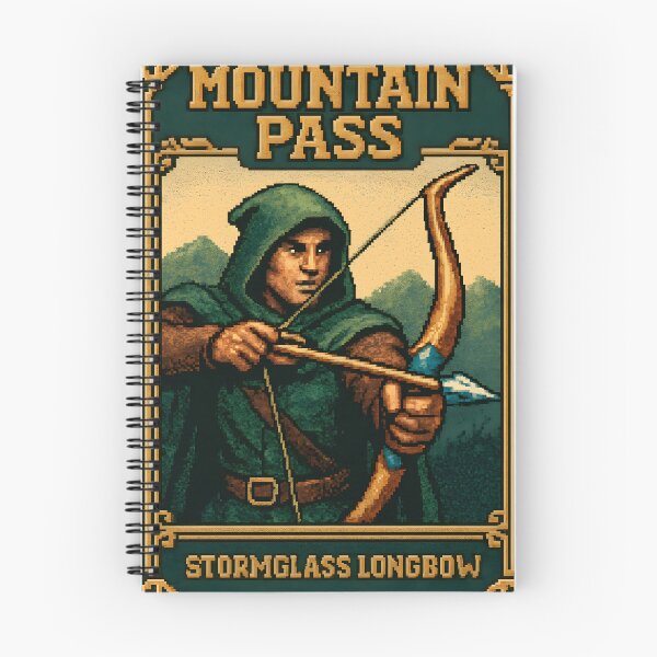 Item preview, Archer Pixel Hero - Mountain Pass | Stormglass Longbow designed and sold by Artsy-With.