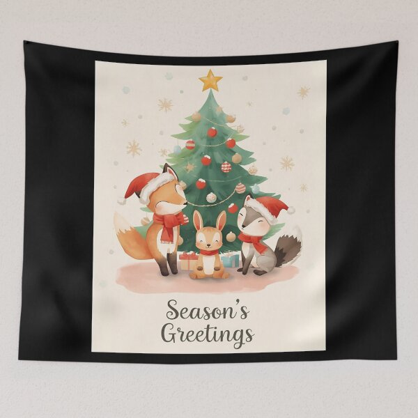 Item preview, Winter Critters Festive Gathering designed and sold by ChicTrendz.