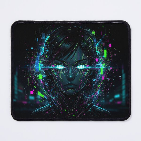 Item preview, Neon Circuit Portrait designed and sold by Krfto.