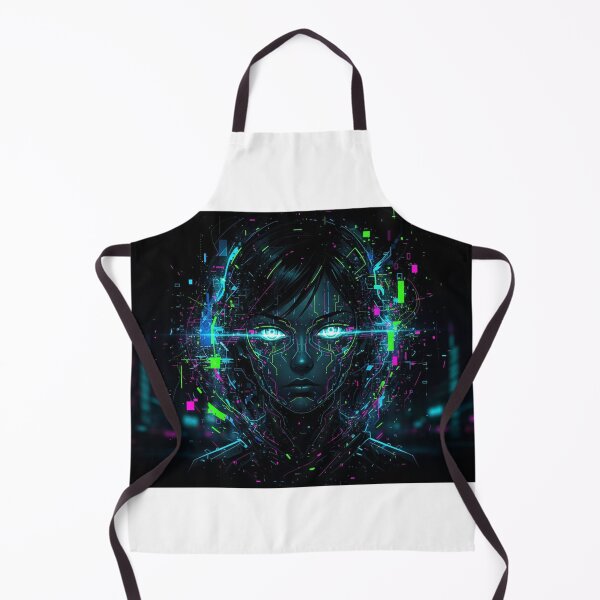Item preview, Neon Circuit Portrait designed and sold by Krfto.
