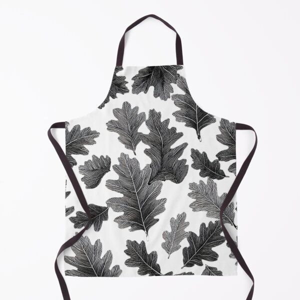 Item preview, Frosted oak leaves in black designed and sold by Lol&love.