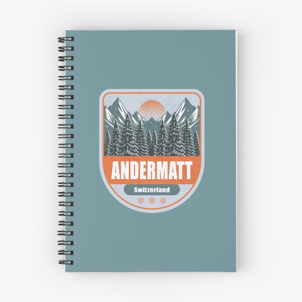 Item preview, Andermatt Switzerland – Snowy Mountain Winter Badge designed and sold by CynthiaGraphics.