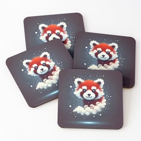 Item preview, Kawaii Red Panda Made of Clouds designed and sold by BigBlueArt.