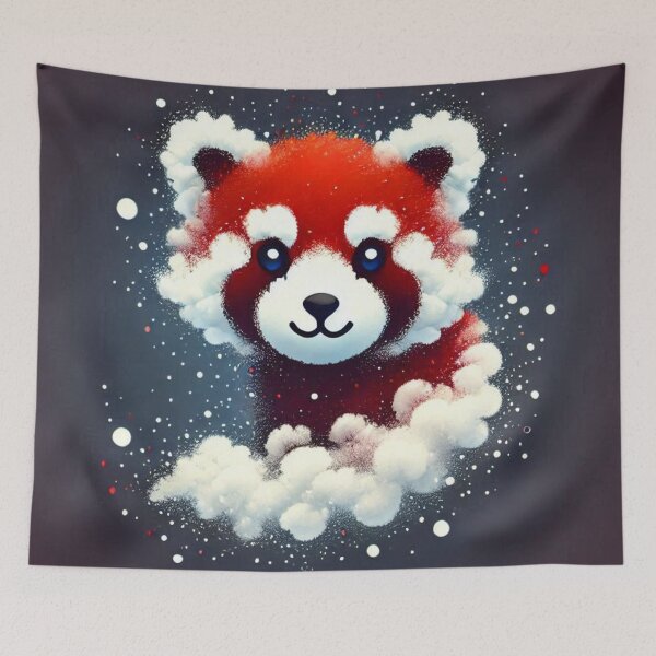 Item preview, Kawaii Red Panda Made of Clouds designed and sold by BigBlueArt.