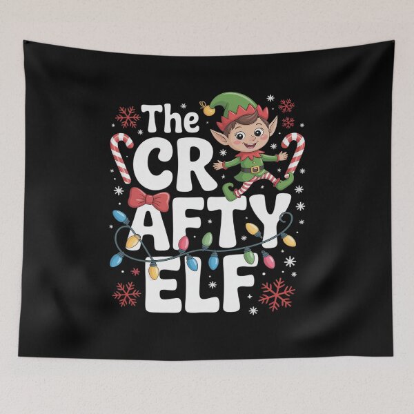 Item preview, The Crafty Elf Funny Xmas Elf Matching Family Christmas  designed and sold by InspiredFoul.