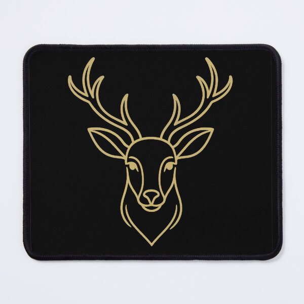 Item preview, Minimalist Golden Deer Art Design designed and sold by ForgeOrigin.