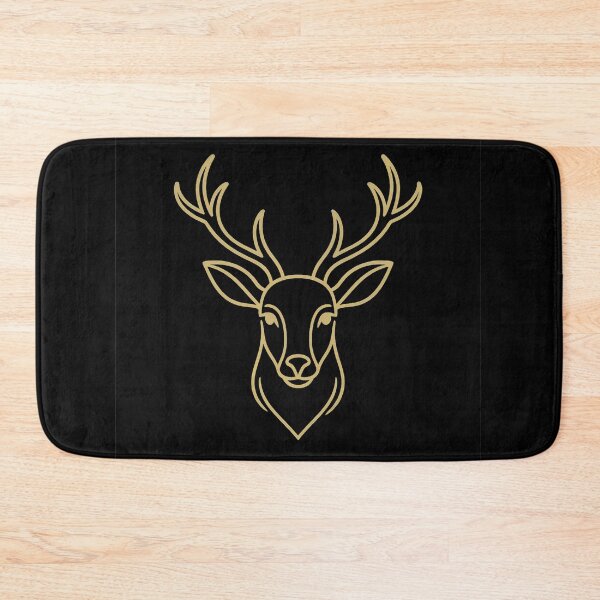 Item preview, Minimalist Golden Deer Art Design designed and sold by ForgeOrigin.