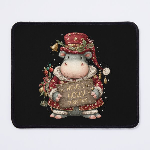 Item preview, Copy of Funny Christmas Hippo T-Shirt | Have a Holly Hippo Holiday 2025 Tee designed and sold by DigitalArtByNow.