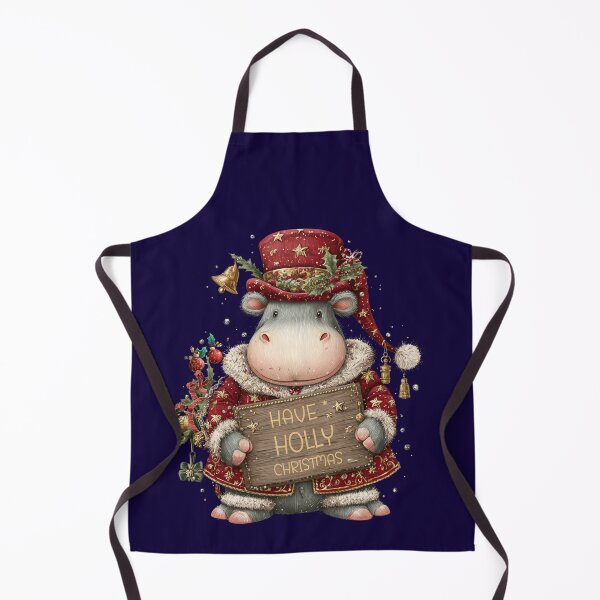 Item preview, Copy of Funny Christmas Hippo T-Shirt | Have a Holly Hippo Holiday 2025 Tee designed and sold by DigitalArtByNow.