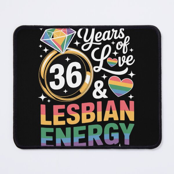 Item preview, 36 Years Lesbian Wedding Anniversary Lesbian Couple Matching  designed and sold by MyzoToyota.