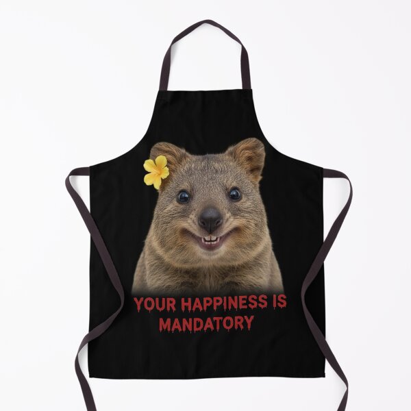 Item preview, Your Happiness Is Mandatory – Cute Quokka Meme designed and sold by Whisky1111.