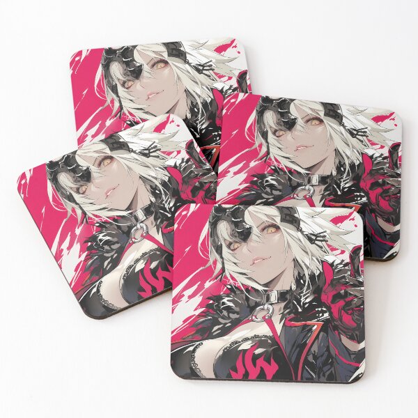 Item preview, D Jeanne D Arc Alter Fgo Anime Girl Waifu Dark Crimson Smile Night designed and sold by HumbertoValveno.