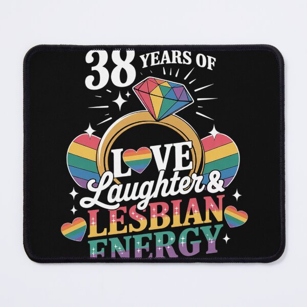 Item preview, 38 Years Lesbian Wedding Anniversary Lesbian Couple Matching designed and sold by MyzoToyota.