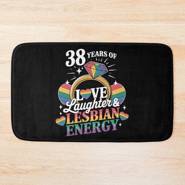 Item preview, 38 Years Lesbian Wedding Anniversary Lesbian Couple Matching  designed and sold by MyzoToyota.