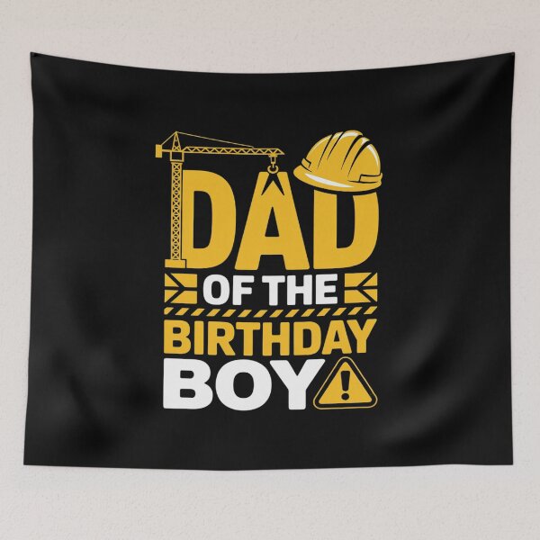 Item preview, Dad Of The Birthday Boy Construction Worker Family Party designed and sold by CombatTask.