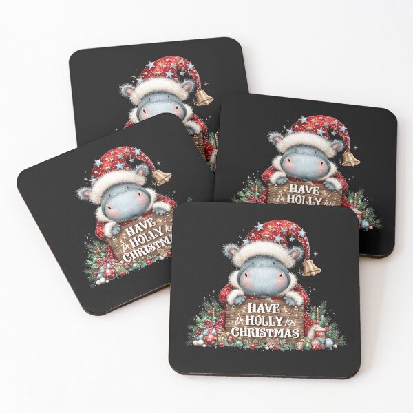 Item preview, Copy of Copy of Funny Christmas Hippo T-Shirt | Have a Holly Hippo Holiday 2025 Tee designed and sold by DigitalArtByNow.