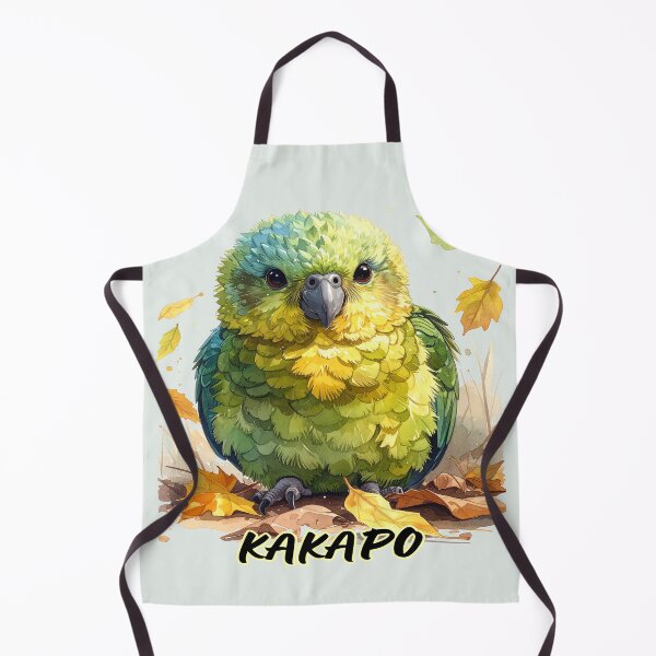 Item preview, Kakapo parrot sitting in jungle leaves, funny designed and sold by LiskoDesign.