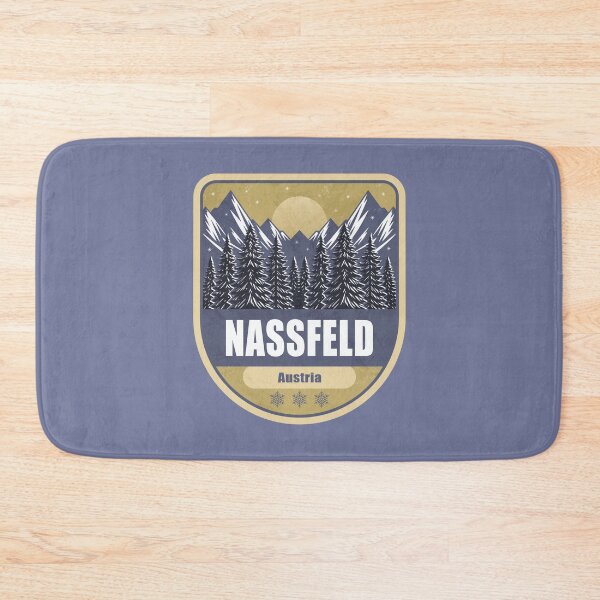 Item preview, Nassfeld Austria – Snowy Mountain Winter Badge designed and sold by CynthiaGraphics.