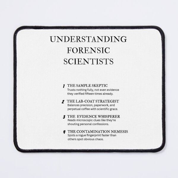 Item preview, Understanding Forensic Scientists – Funny Job Definition Design designed and sold by PsyFlow35.
