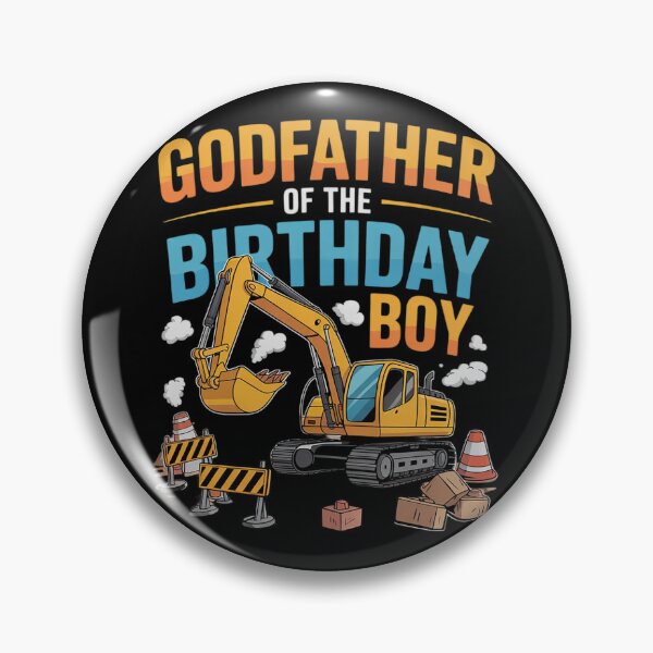 Item preview, Godfather of the Birthday Boy Construction Worker Bday Party  designed and sold by PowAcademy.