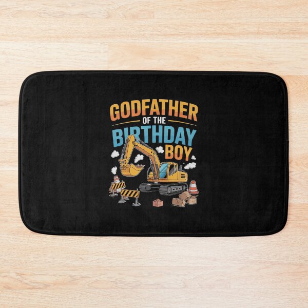 Item preview, Godfather of the Birthday Boy Construction Worker Bday Party  designed and sold by PowAcademy.
