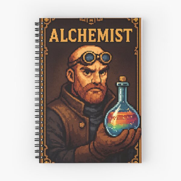 Item preview, Alchemist Pixel Hero - Arcane Laboratory | Prismatic Potion Vial designed and sold by Artsy-With.