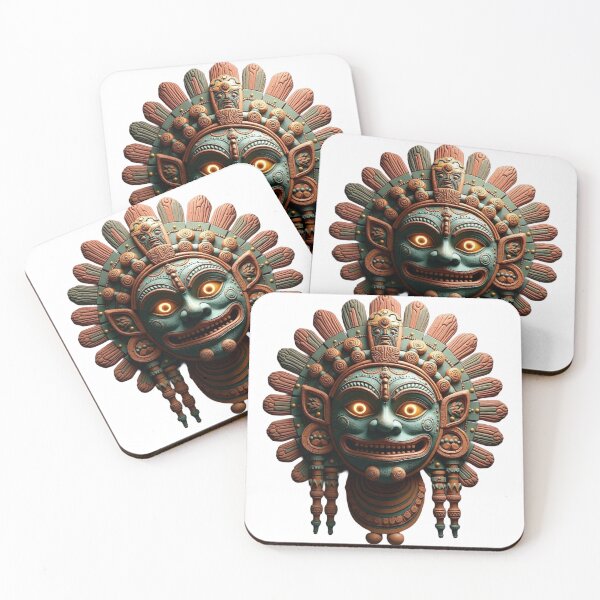 Item preview, Cipactonal Aztec Creator God Mesoamerican Mask designed and sold by LCPcreations.
