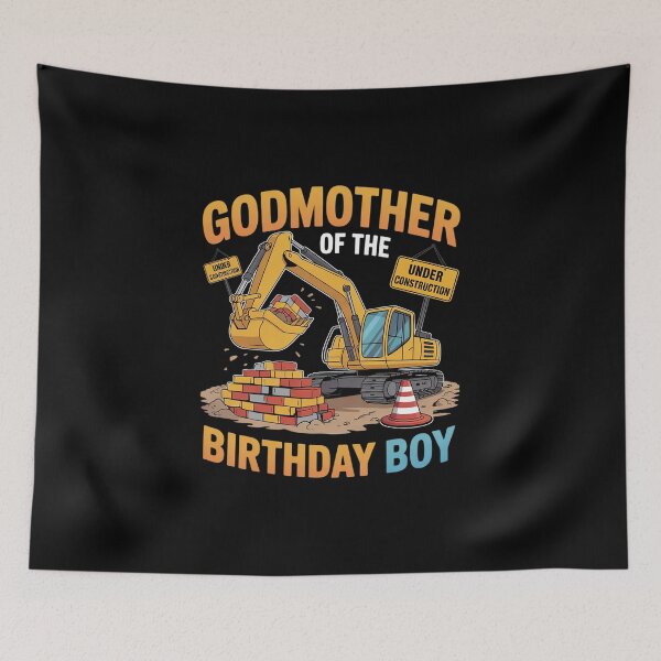 Item preview, Godmother of the Birthday Boy Construction Worker Bday Party  designed and sold by MicanCuteStore.