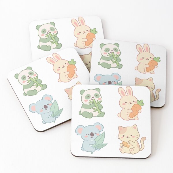 Item preview, Kawaii Snack Time Animal Pals Collection designed and sold by DenBox.