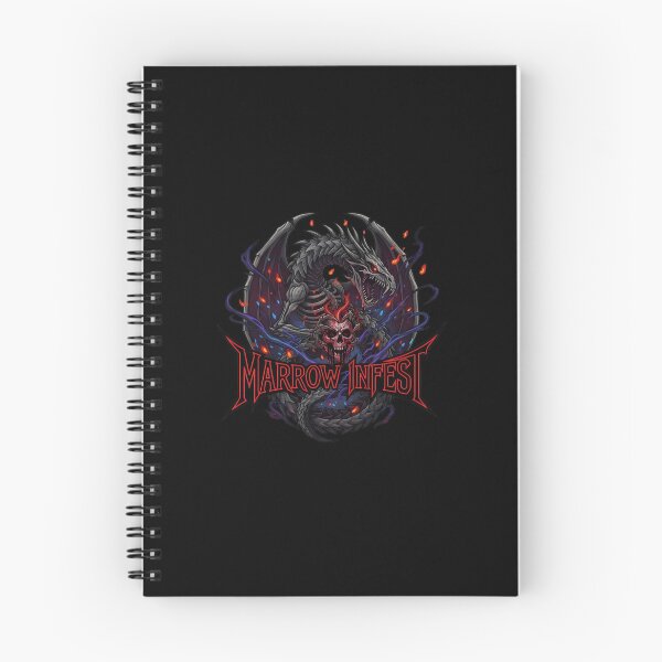 Item preview, Death Metal Shirt - Demonic Dragon Coiled Around Burning Skull designed and sold by NickPositron.