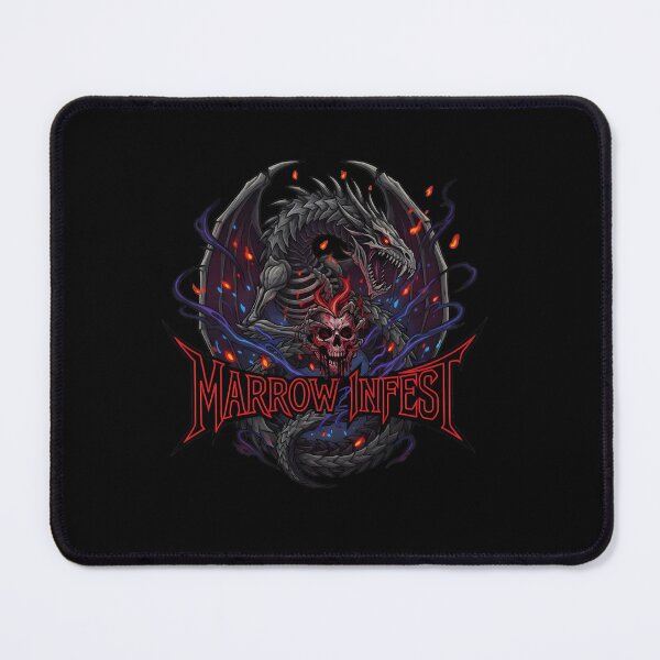 Item preview, Death Metal Shirt - Demonic Dragon Coiled Around Burning Skull designed and sold by NickPositron.