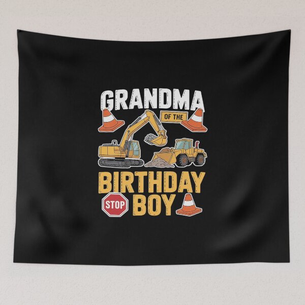 Item preview, Grandma of the Birthday Boy Construction Worker Bday Party  designed and sold by MicanCuteStore.