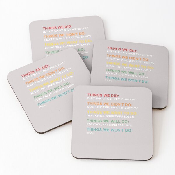 Item preview, Retro Vintage Things We Did Didn't Want Will Won't Do designed and sold by MabelWells.